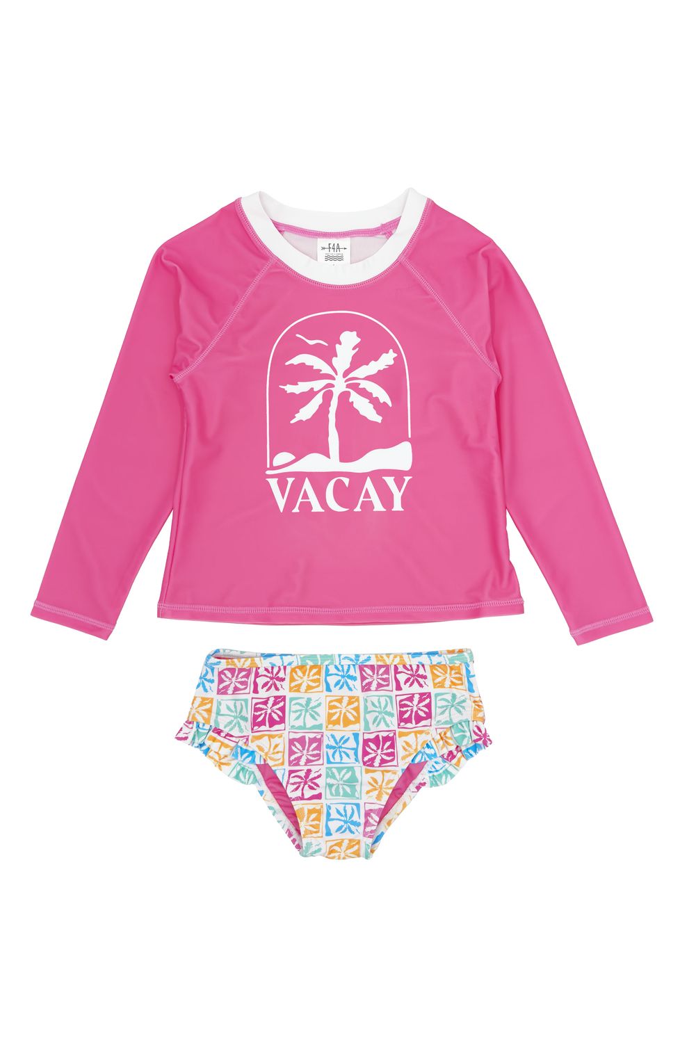 FEATHER 4 ARROW SWIM ALL DAY L/S SET PINK CARNATION