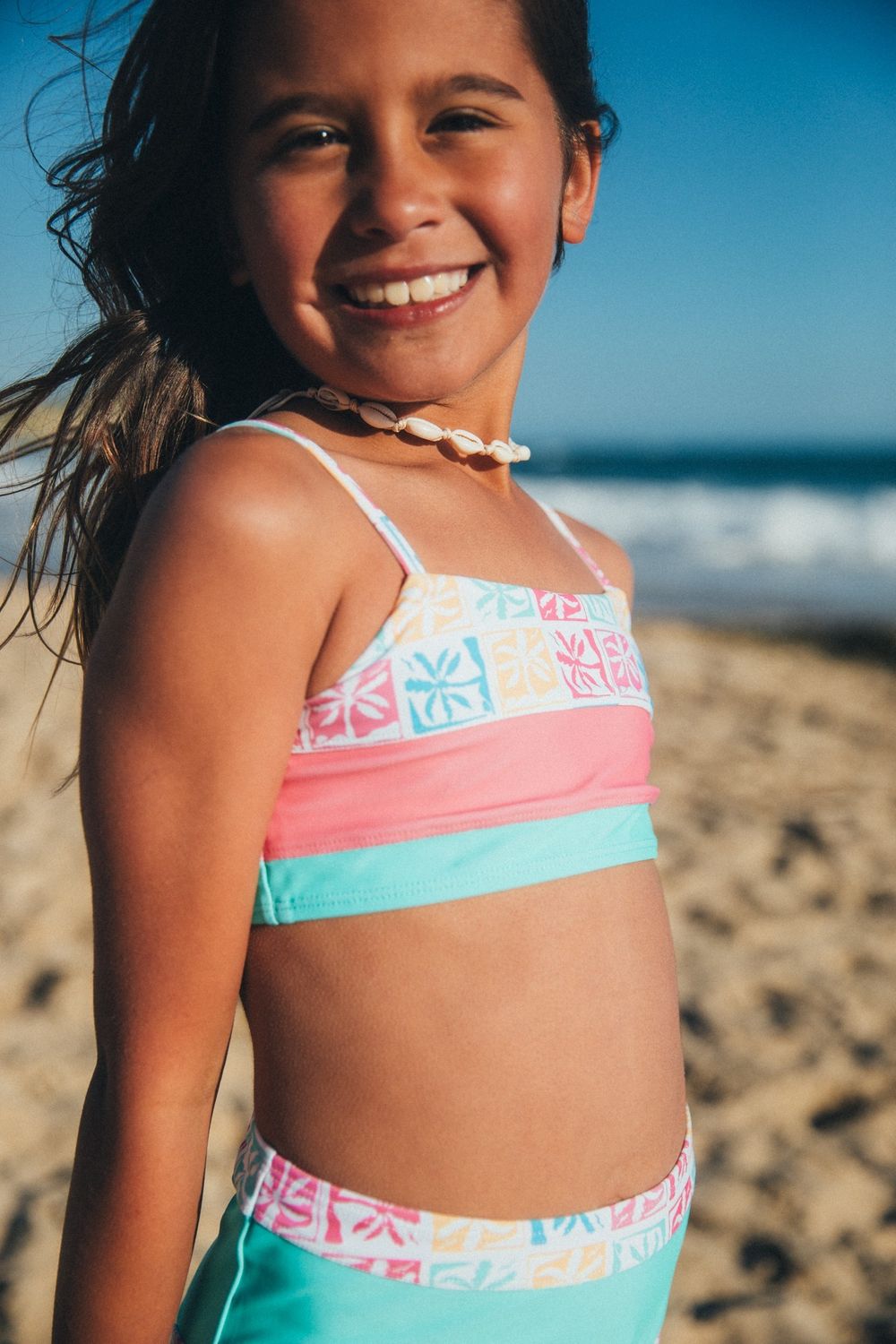 FEATHER 4 ARROW BLOCK PARTY BIKINI GOLDEN SUN
