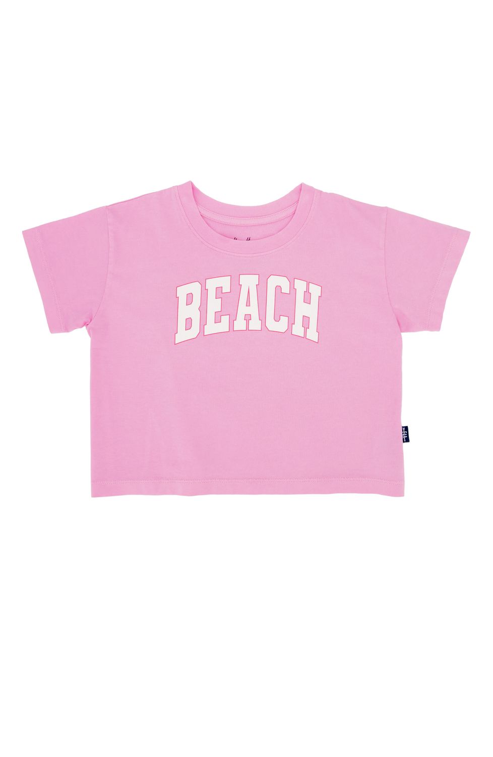 FEATHER 4 ARROW BEACH CROP TEE PRISM PINK