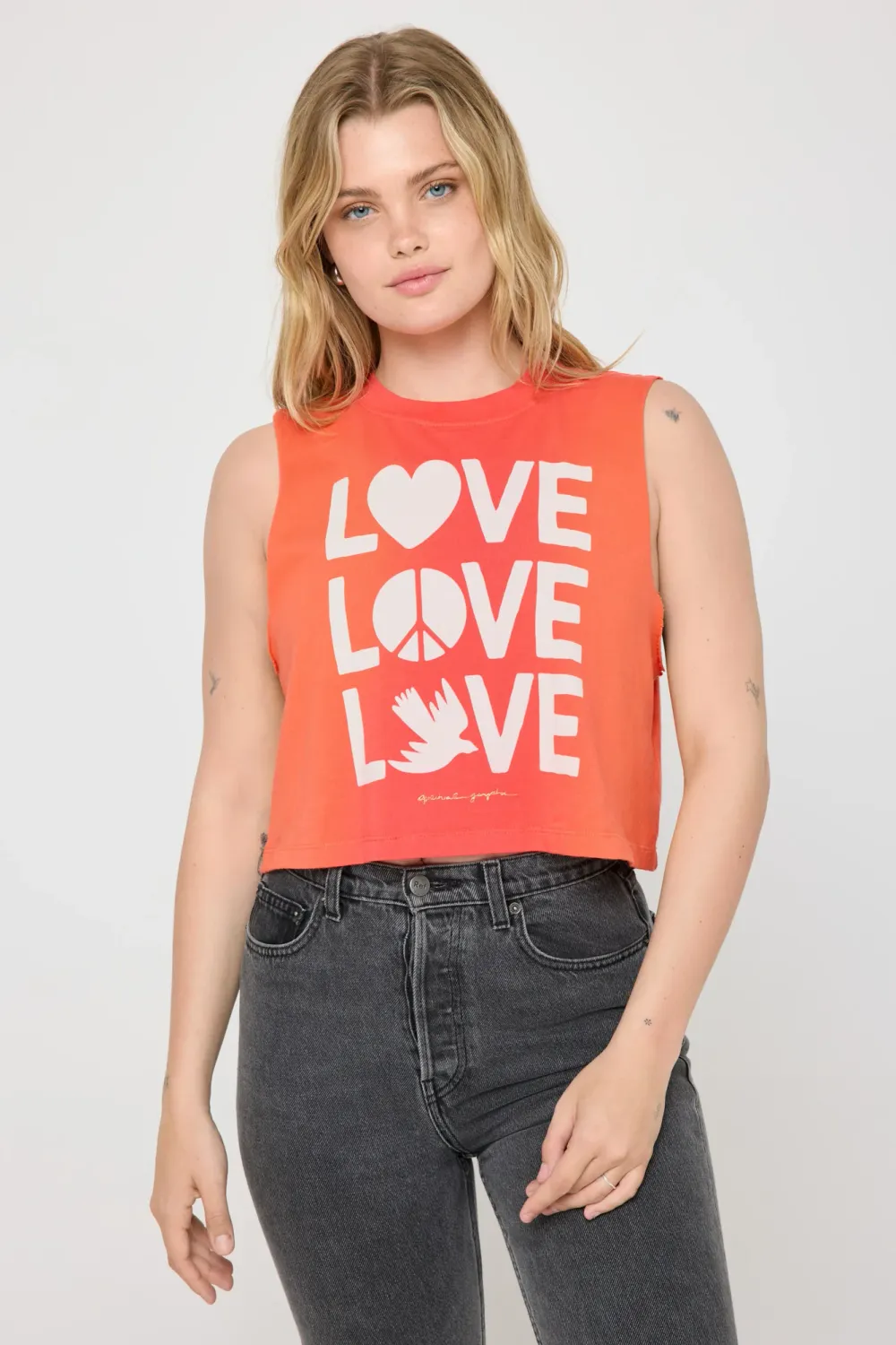 Spiritual Gangster love shine callie crop tank