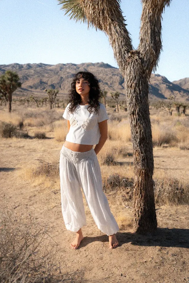 PITUSA CROCHET WAIST PANTS