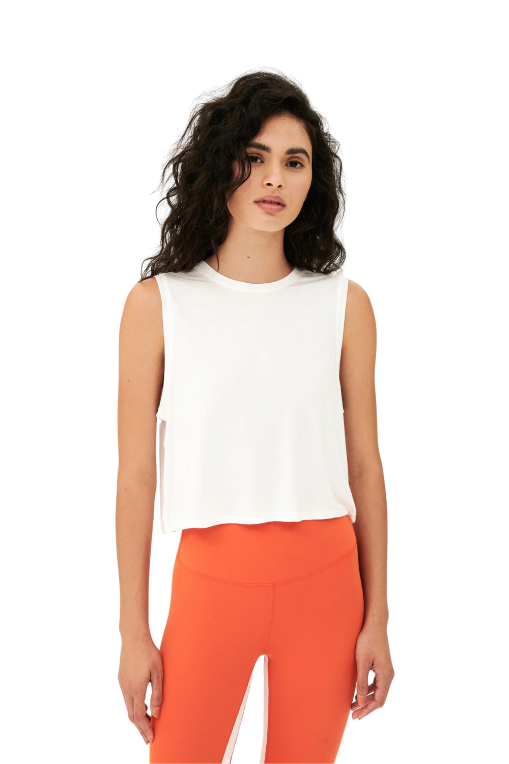 SPLITS 59 SIENNA JERSEY TANK WHITE