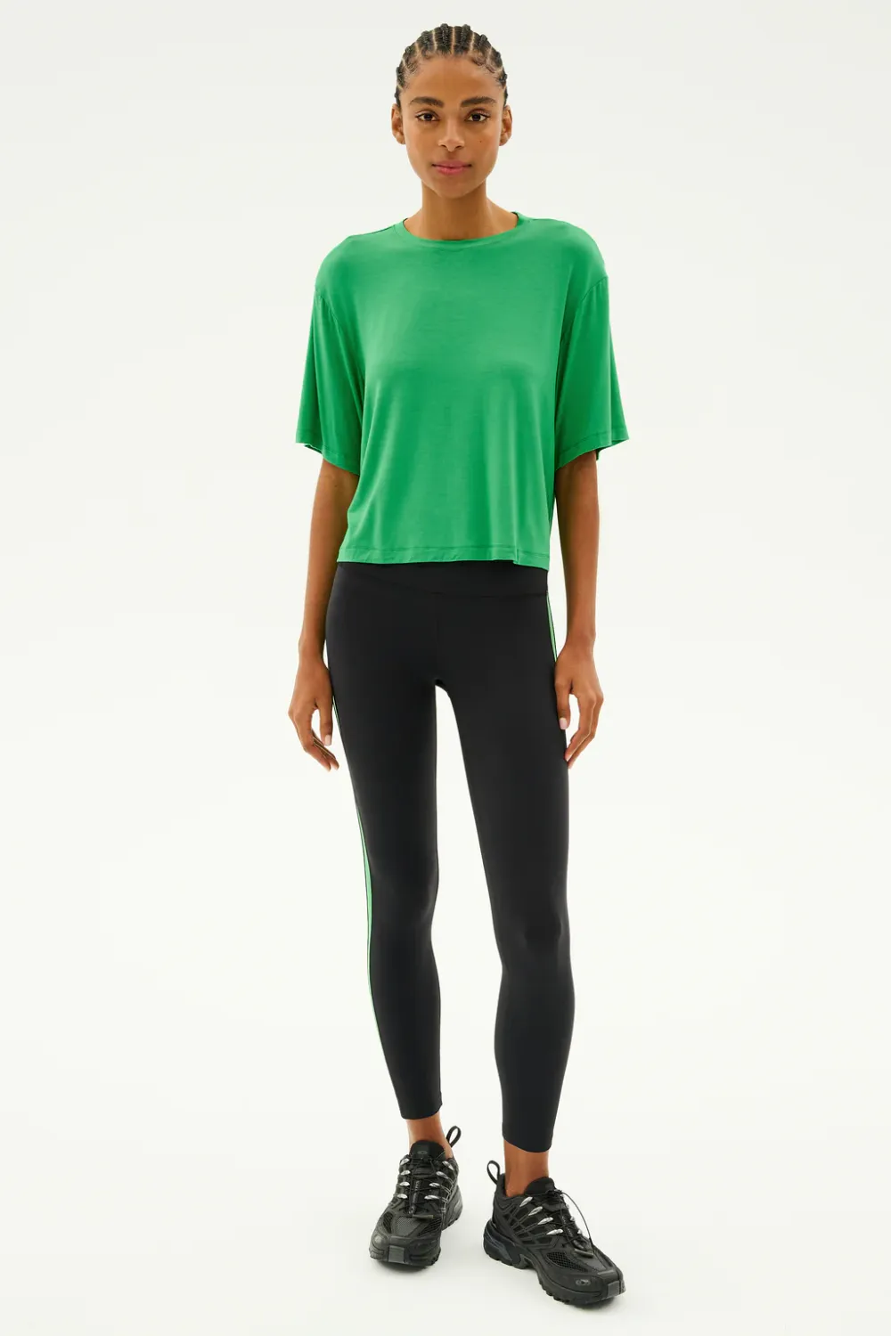 SPLITS 59 DJUNA OVERSIZED JERSEY TEE GRASS