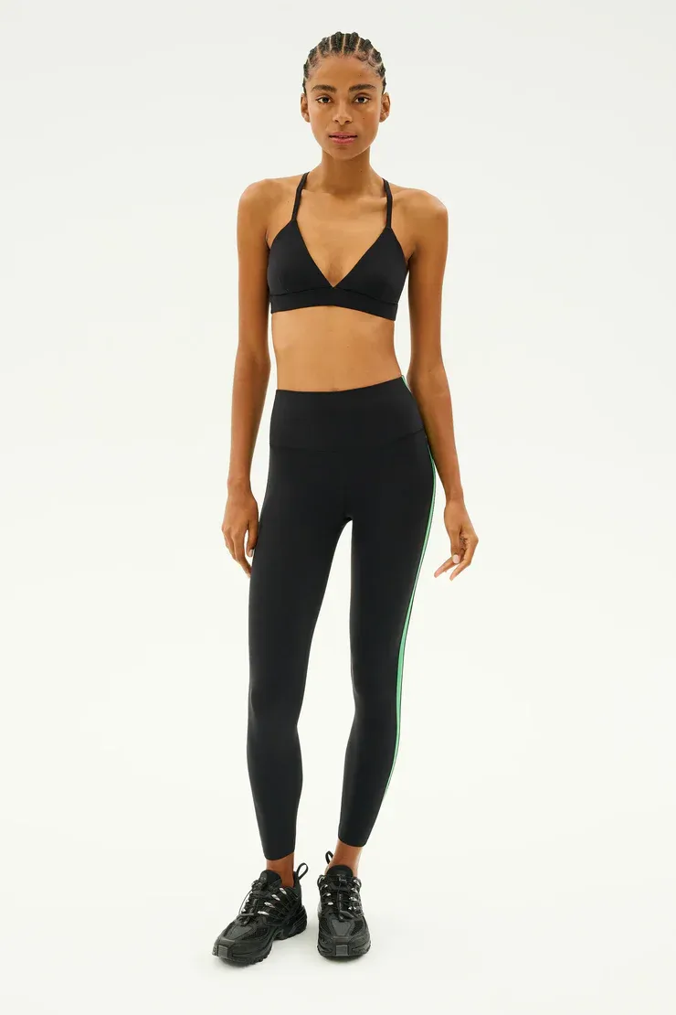SPLITS 59 CLARE HIGH WAIST RIGOR 7/8 BLACK/GRASS