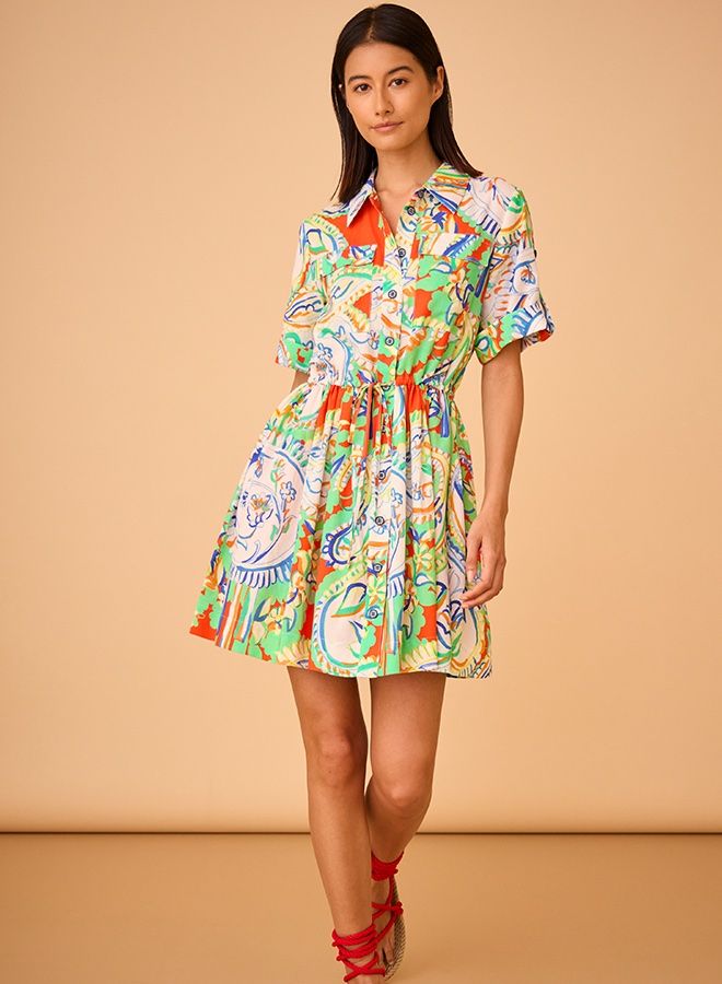 Hunter Bell Peyton Dress Amalfi Tiles