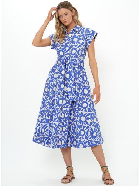 Oliphant Belted Shirt Dress Eclipse