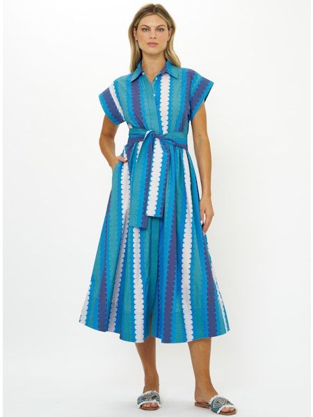 Oliphant Belted Shirt Dress Meko