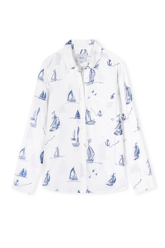 RAILS KATHRYN SHIRT SAILBOATS