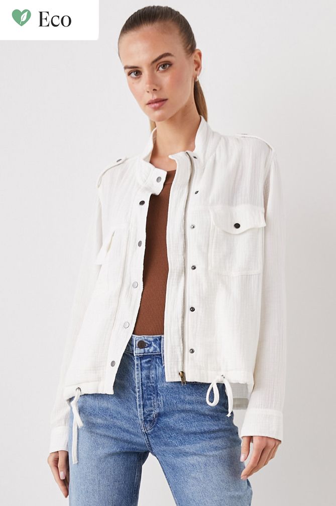 RAILS COLLINS JACKET WHITE