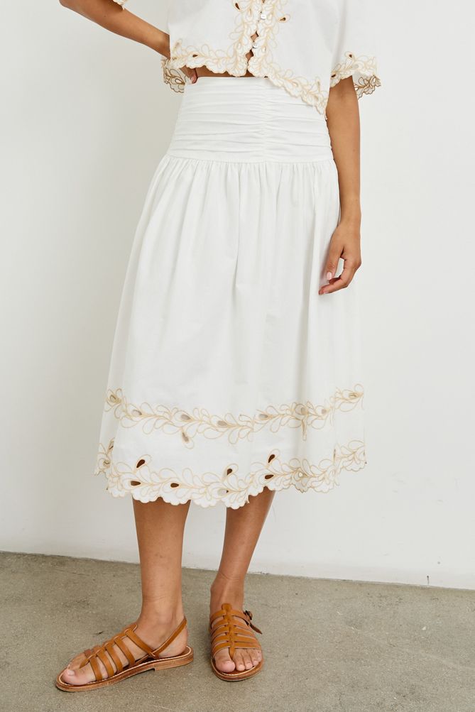 RAILS SOL SKIRT WHITE