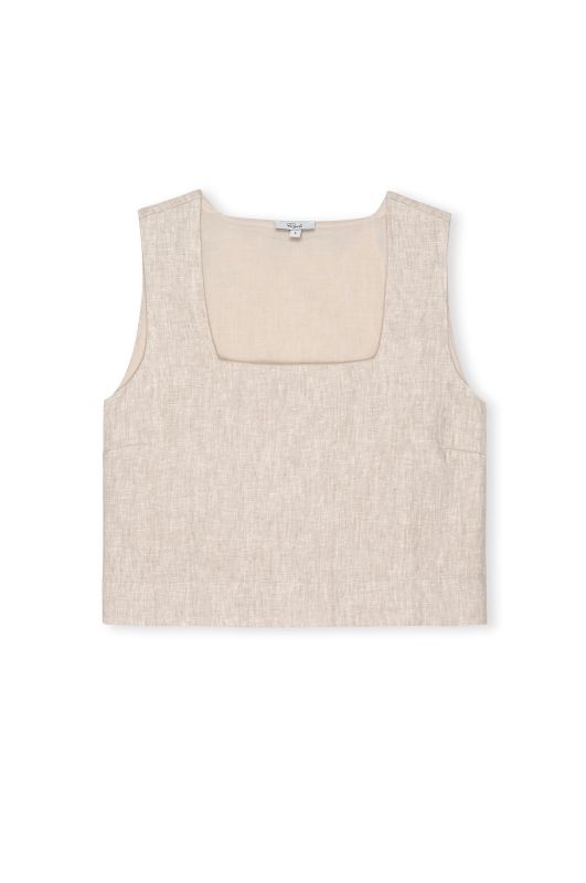 RAILS AKIRA TOP HEATHERED FLAX