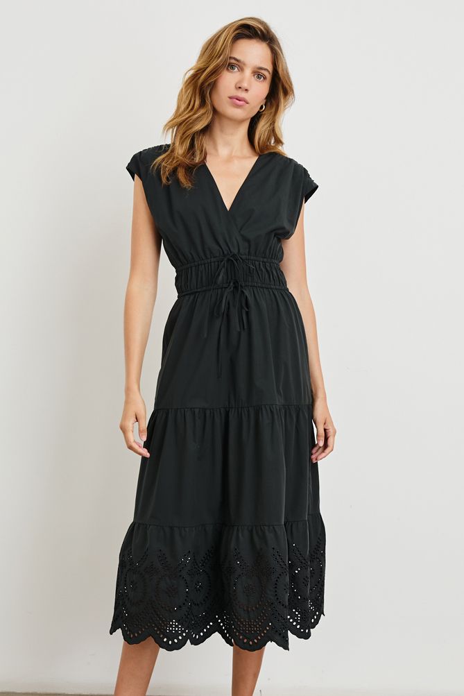 RAILS LUCIA DRESS BLACK EYELET