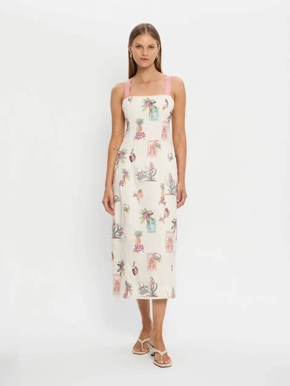 Kivari Lyra Tie Back Midi Dress