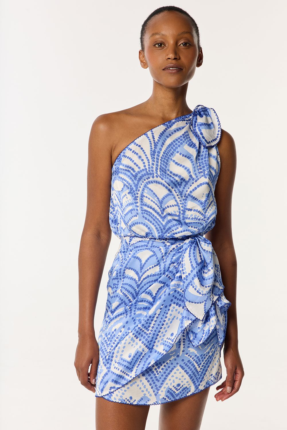 POUPETTE ST BARTH MINI DRESS CELIE VS BLUE HIMBA