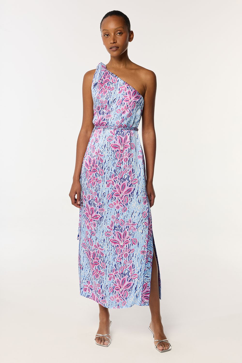 POUPETTE ST BARTH LONG KAFTAN ISABELLE VS BLUE EXOTIC FOREST