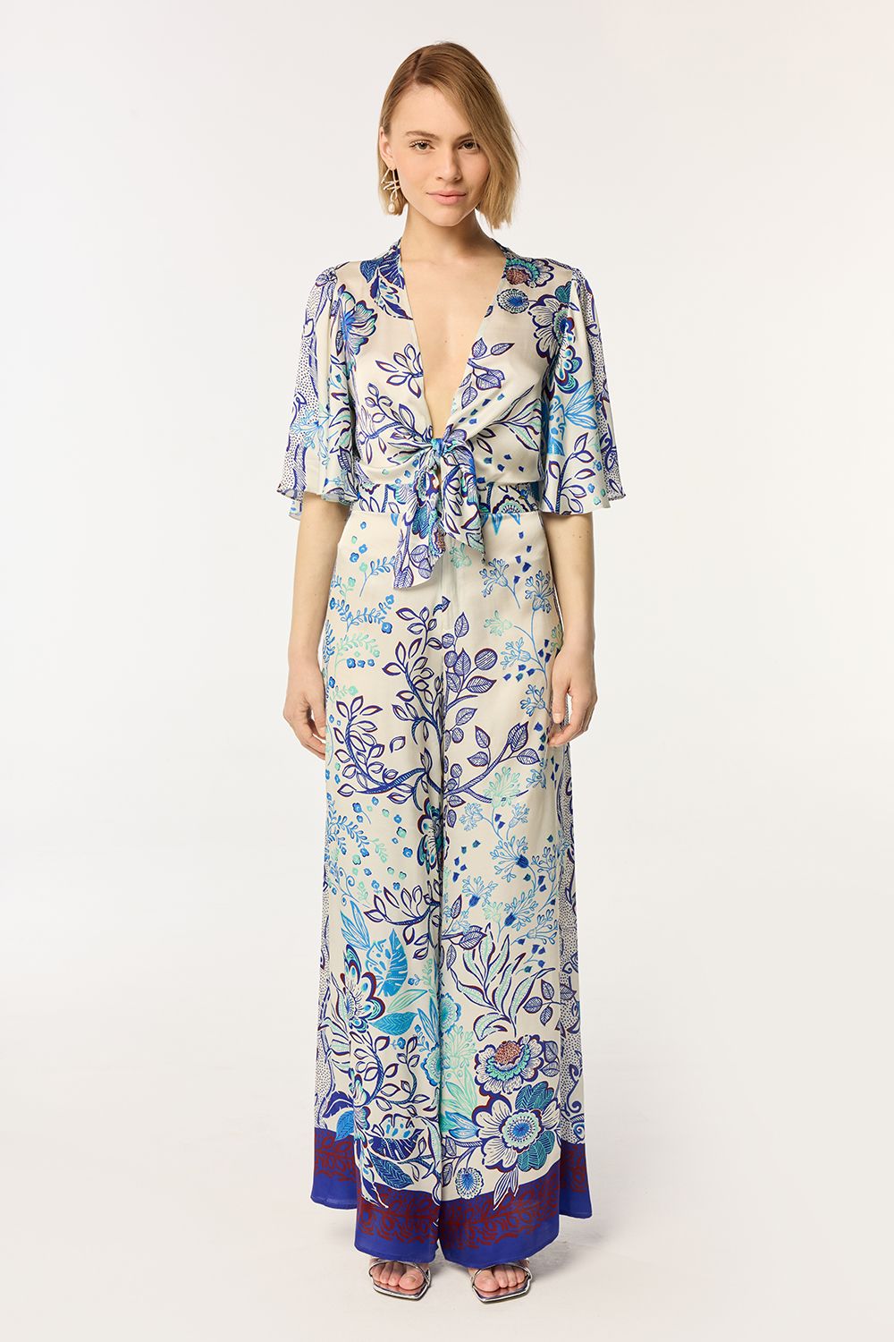 POUPETTE ST BARTH LONG JUMPSUIT CELIE VS BLUE GEO FISH