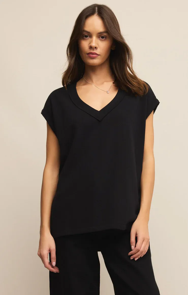 Z Supply On The Weekends Top Black