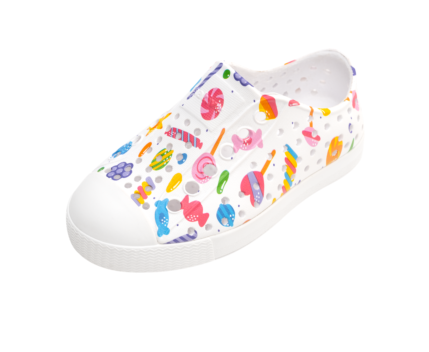 Native JEFFERSON PRINT KIDS SHELL WHITE/ SHELL WHITE/ RETRO CANDY