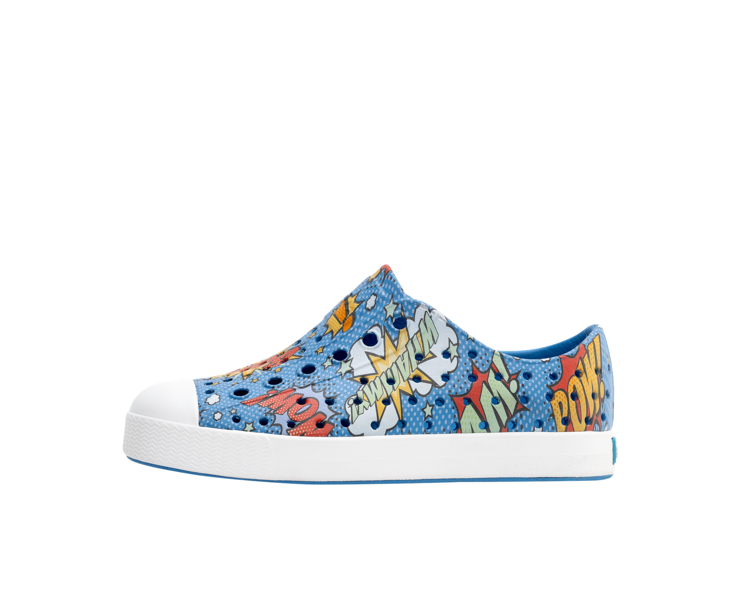 Native JEFFERSON PRINT KIDS RESTING BLUE/ SHELL WHITE/ BOOM POW