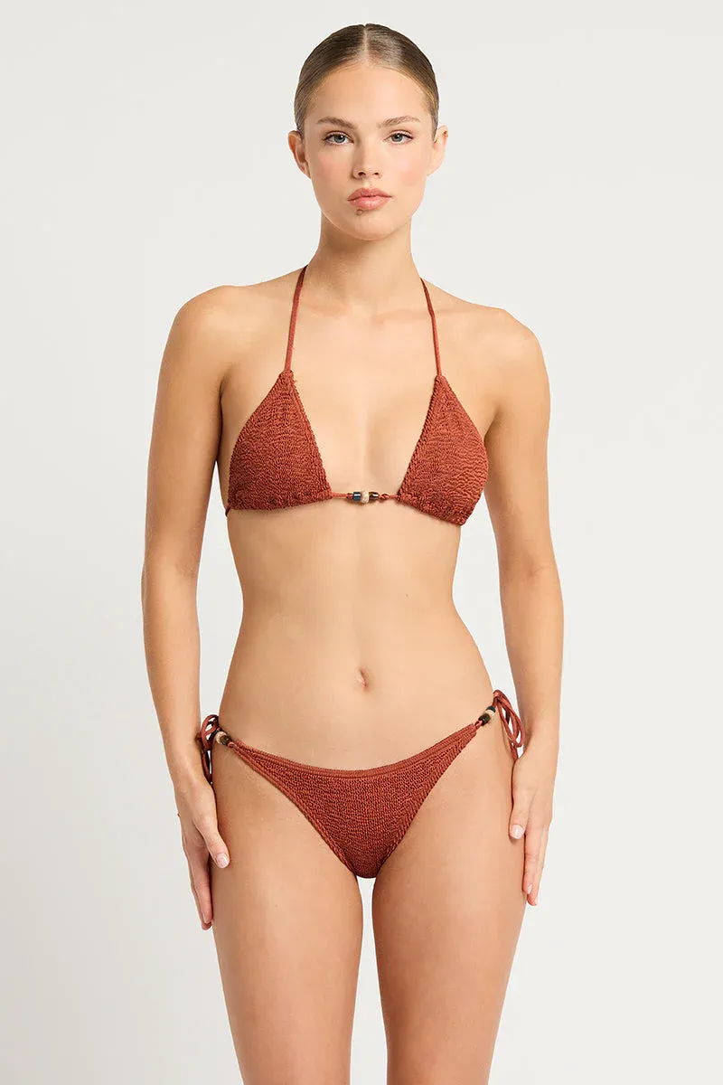 Bond Eye beaded tie side vista brief bronze shimmer