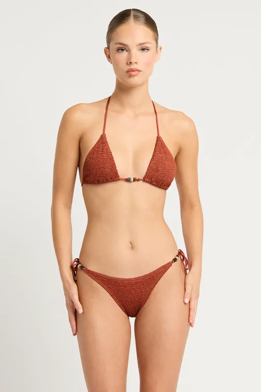 Bond Eye beaded tie side vista brief bronze shimmer