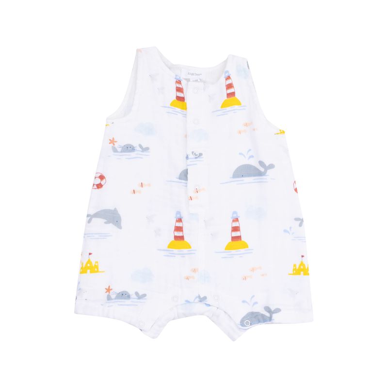 Angel Dear Take Me To The Sea Slevless Shortie Romper