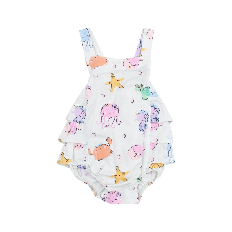 Angel Dear Cutie Sea Creatures Ruffle Sunsuit