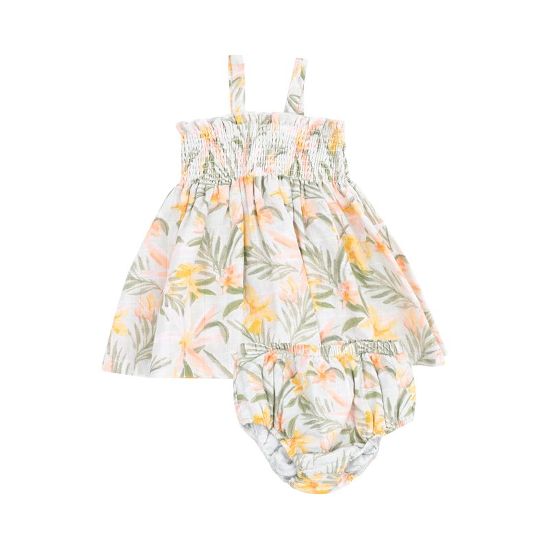 Angel Dear Island Floral Smocked Top &amp; Bloomer