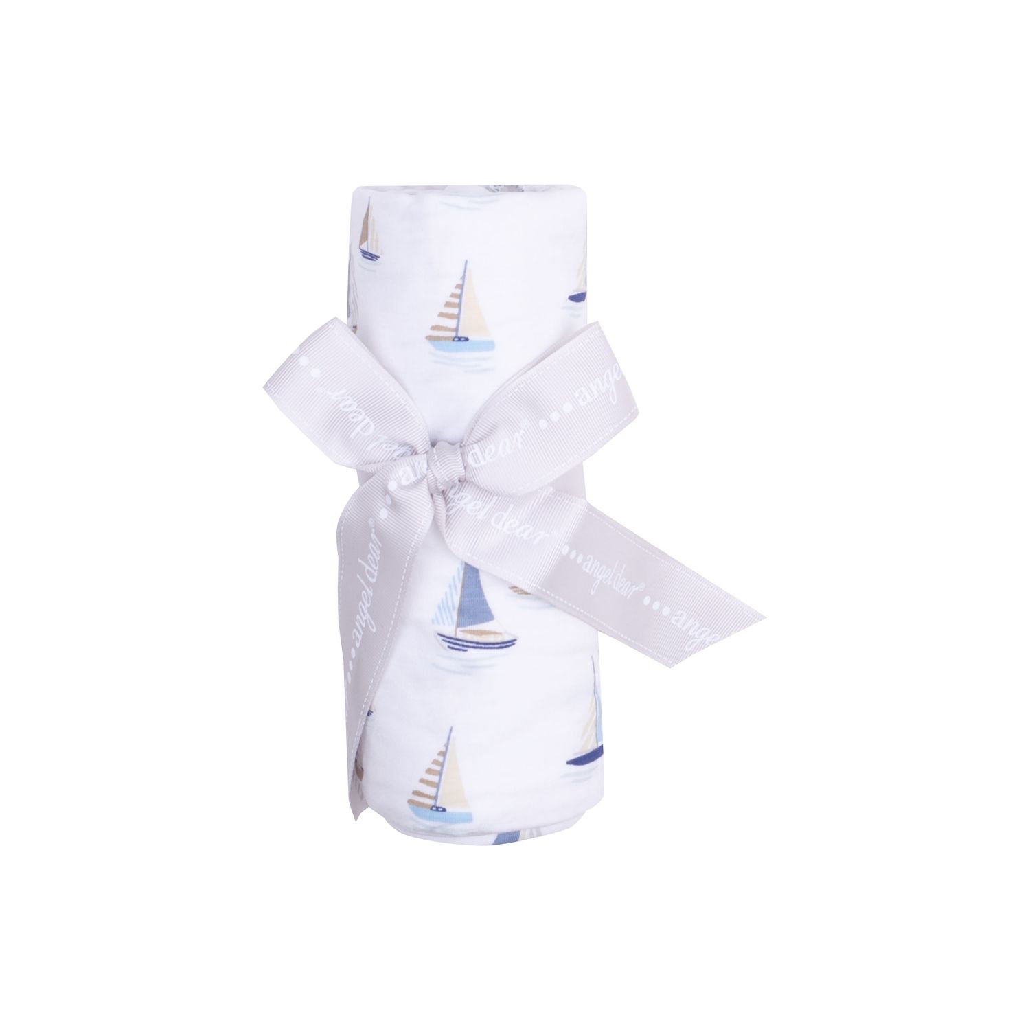 Angel Dear Sailboats Blue Swaddle Blanket