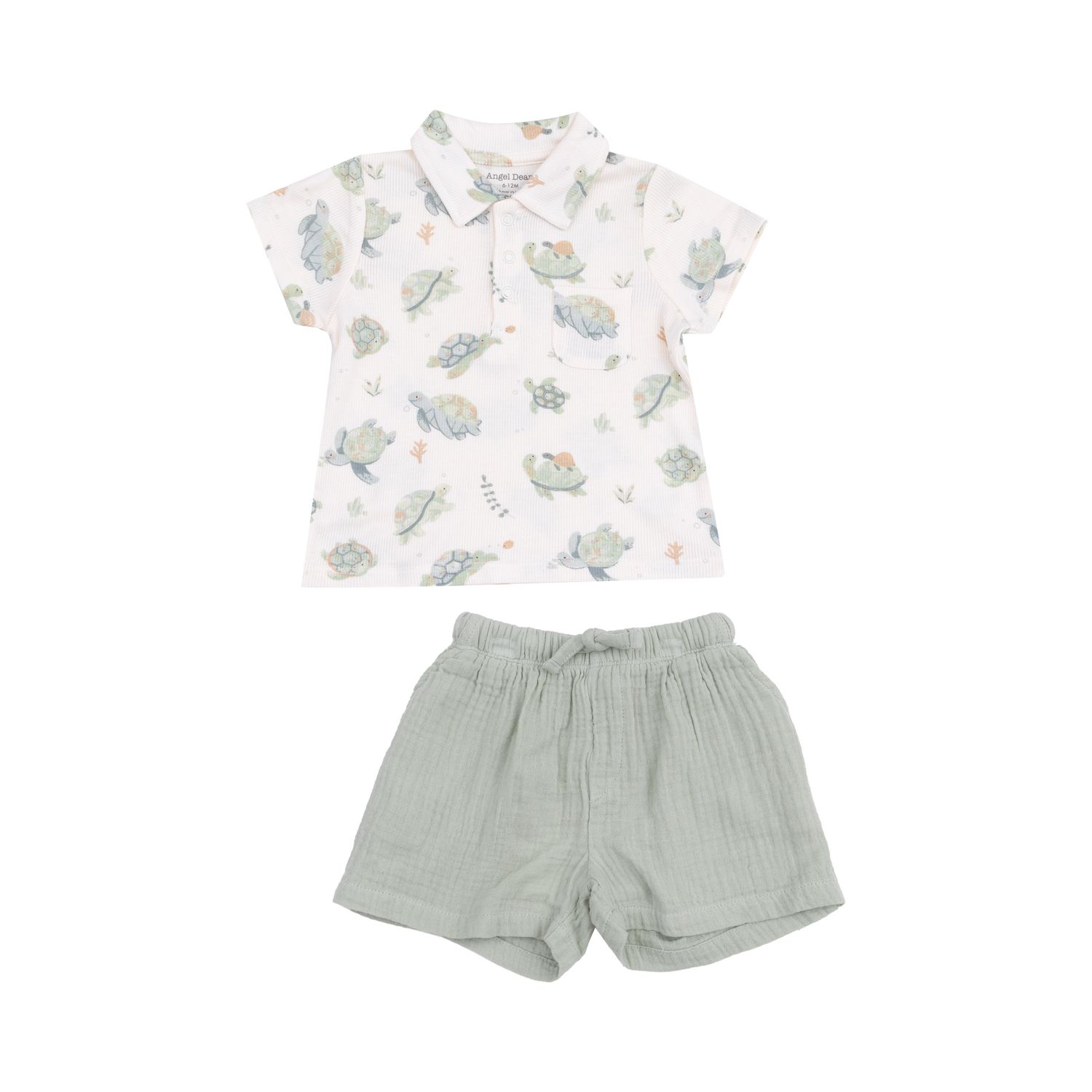 Angel Dear Sea Turtles Polo Shirt and Short