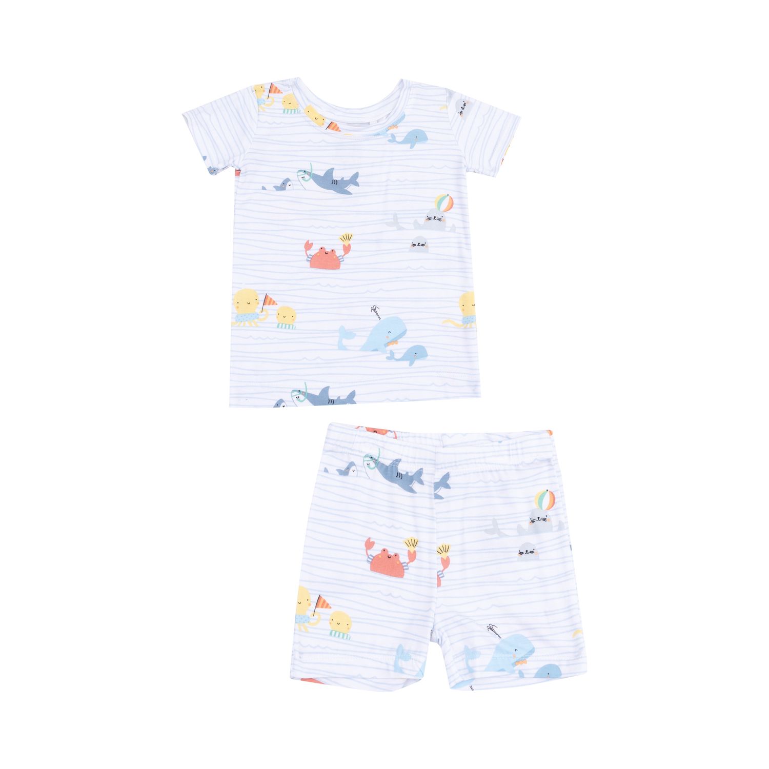 Angel Dear Sea Stripes Short Lounge Wear Set