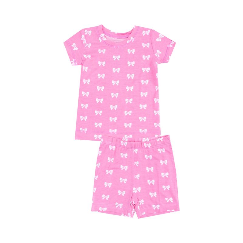 Angel Dear Pink Bows Loungewear Short Set