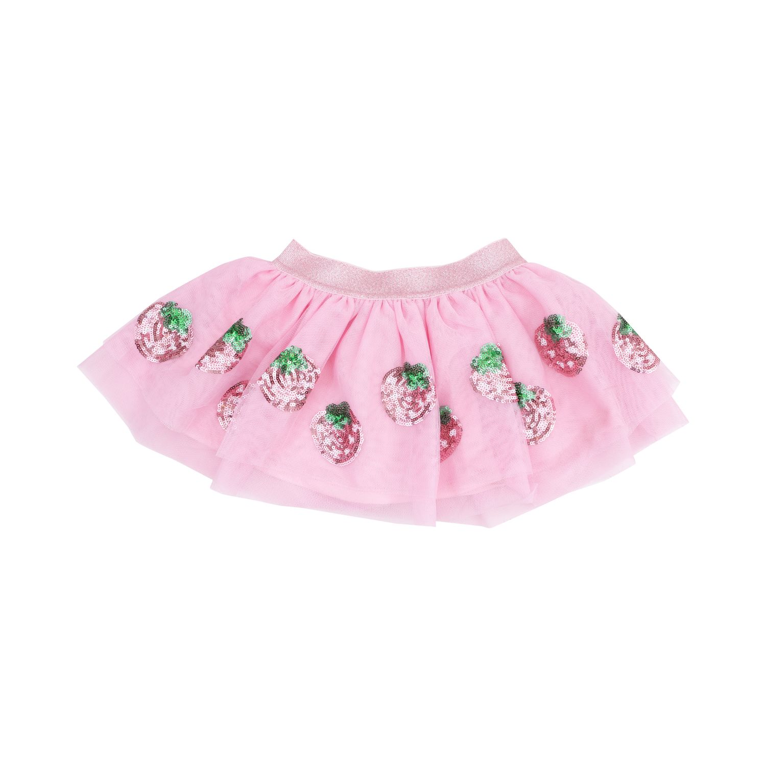 Angel Dear Strawberry Swiss Dot Tutu Skirt