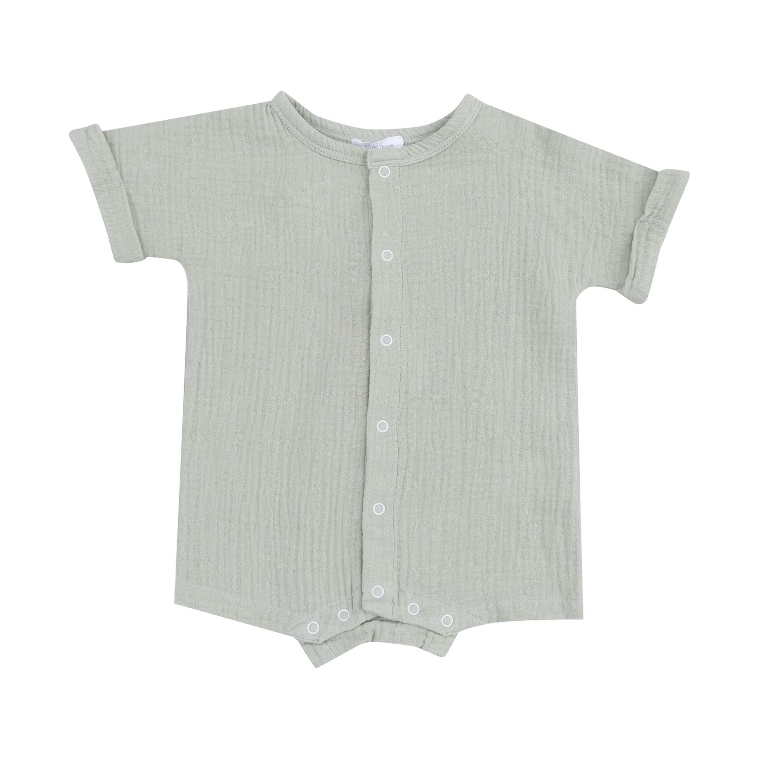 Angel Dear Solid Muslin Desert Green Dolman Henley Shortall