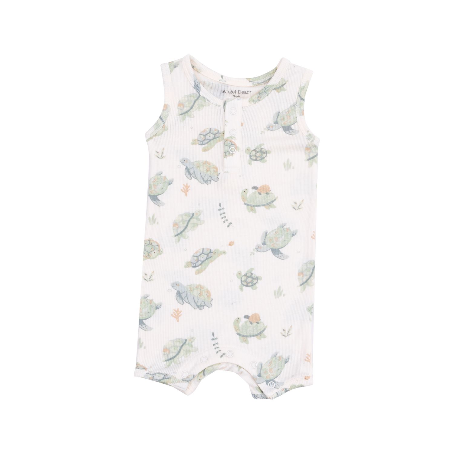 Angel Dear Sea Turtles Sleevless Shortie Romper
