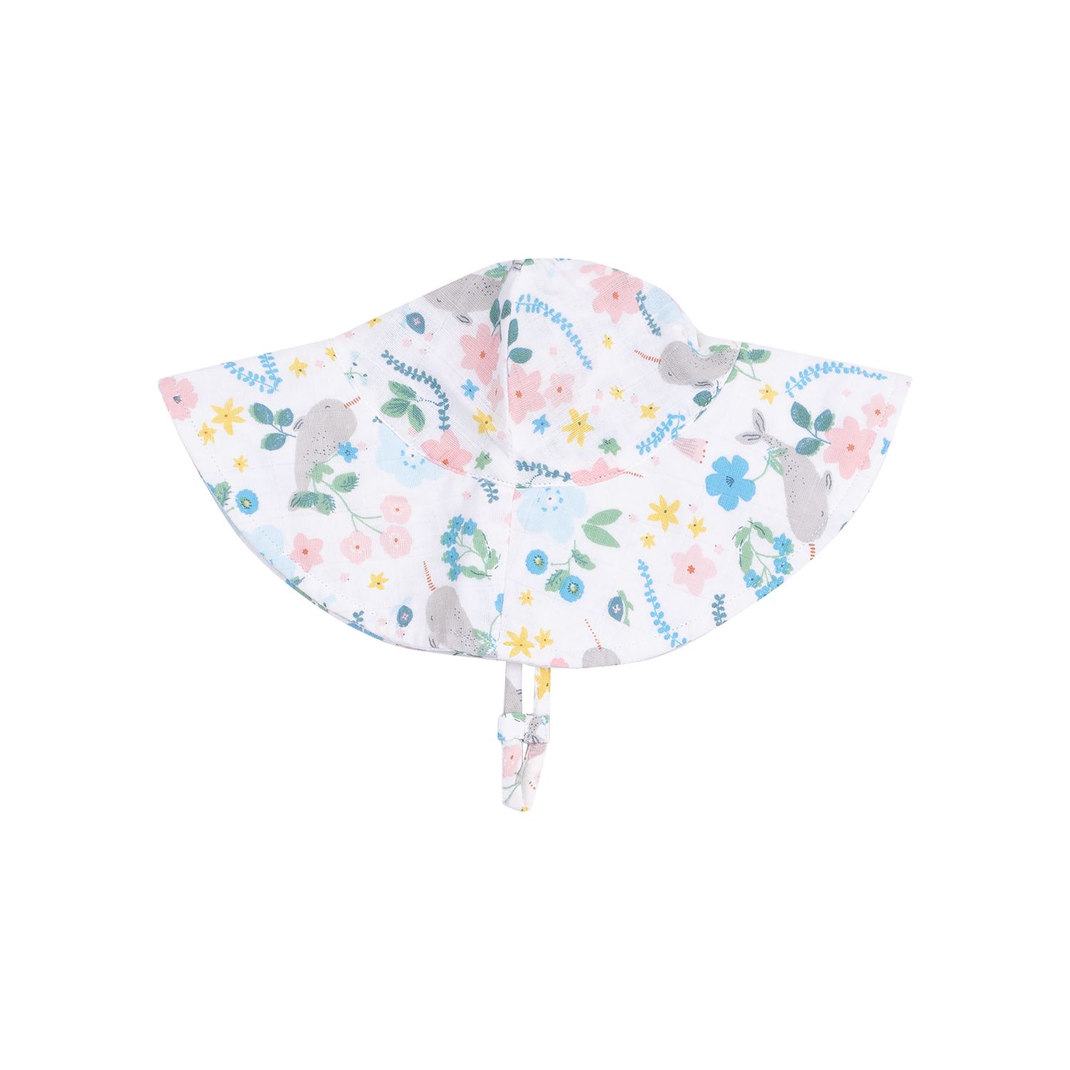 Angel Dear Narwhal Floral Wide Brim Sunhat