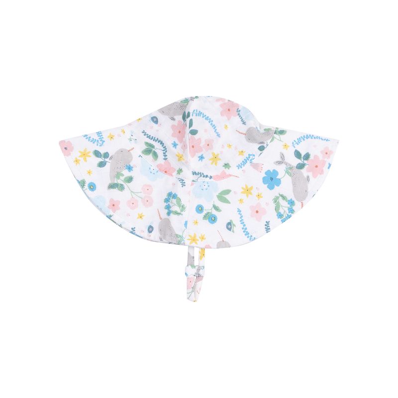 Angel Dear Narwhal Floral Wide Brim Sunhat