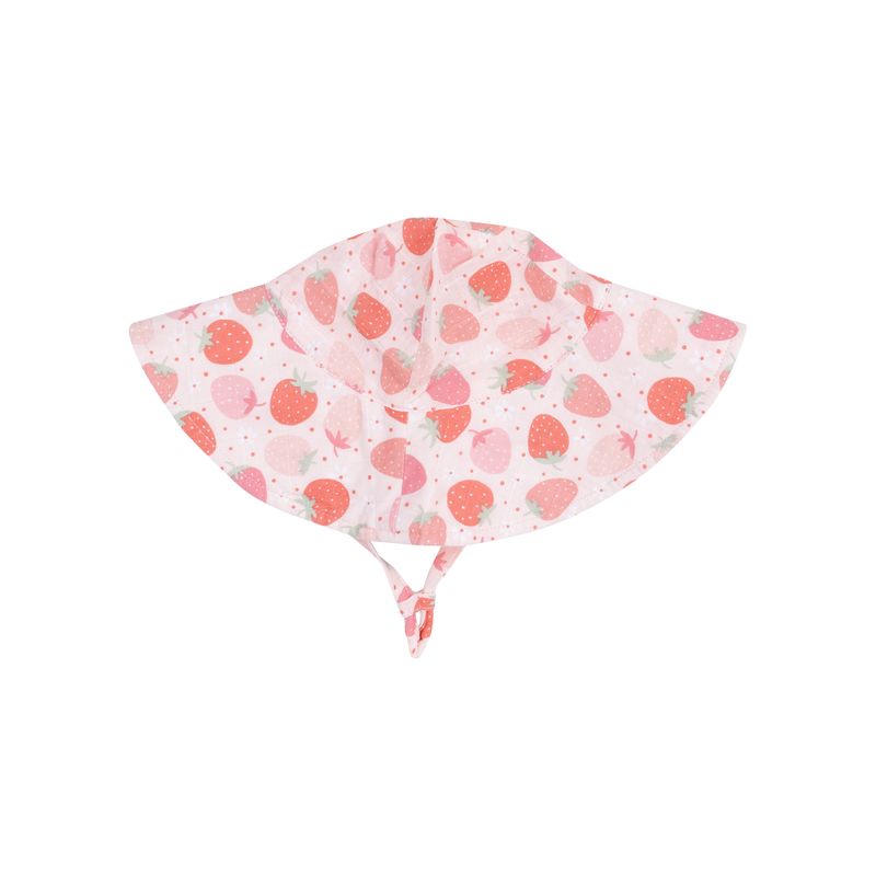 Angel Dear Strawberry Bliss Wide Brim Sunhat