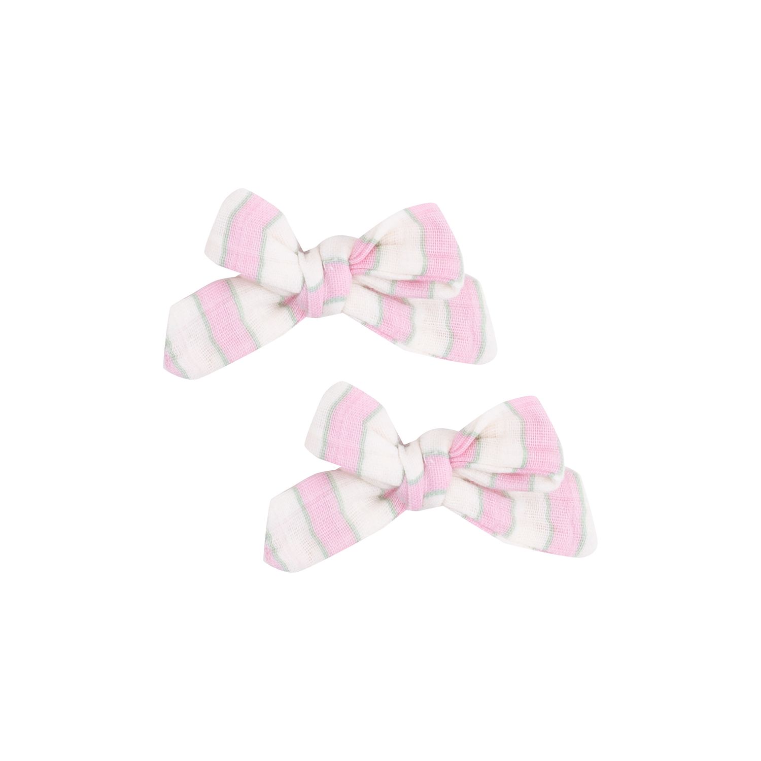 Angel Dear Candy Stripe 2Pack HairBow W/Clip