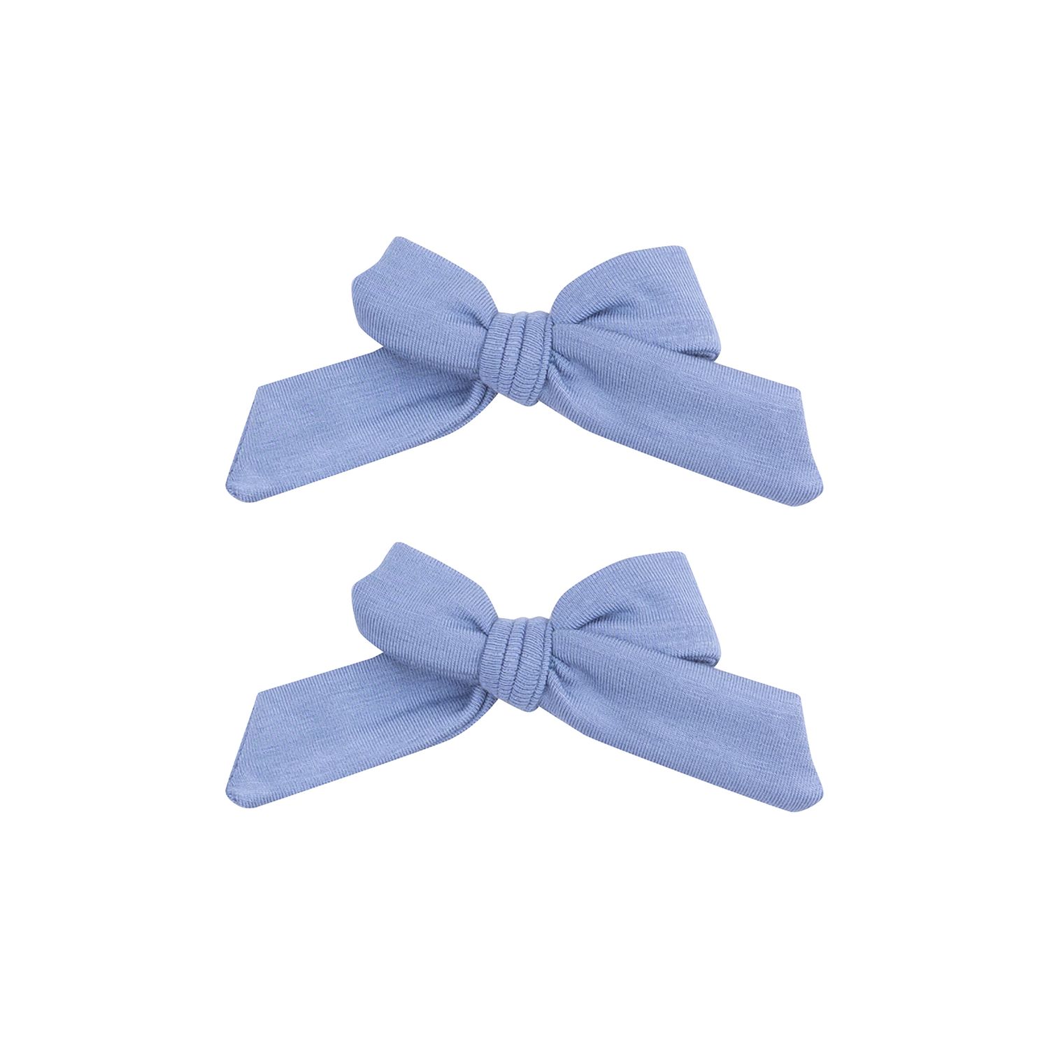 Angel Dear Solid Country Blue 2Pack HairBow W/Clip