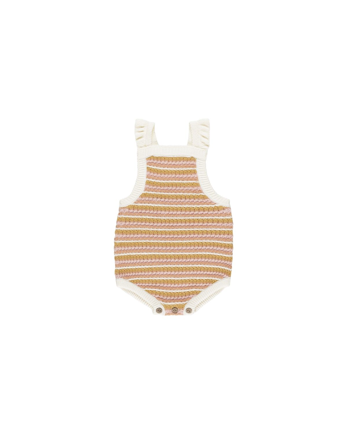 RYLEE &amp; CRU CROCHET ROMPER || PINK STRIPE