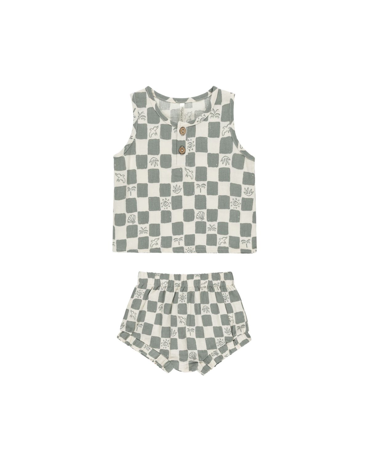 RYLEE &amp; CRU BABY TANK SET || COASTAL CHECK