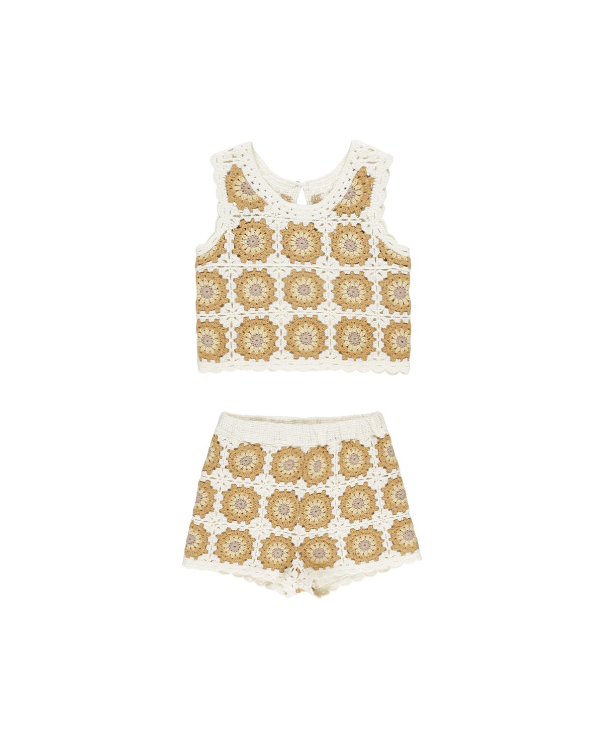 RYLEE &amp; CRU CROCHET TANK SET || MARIGOLD DAISY