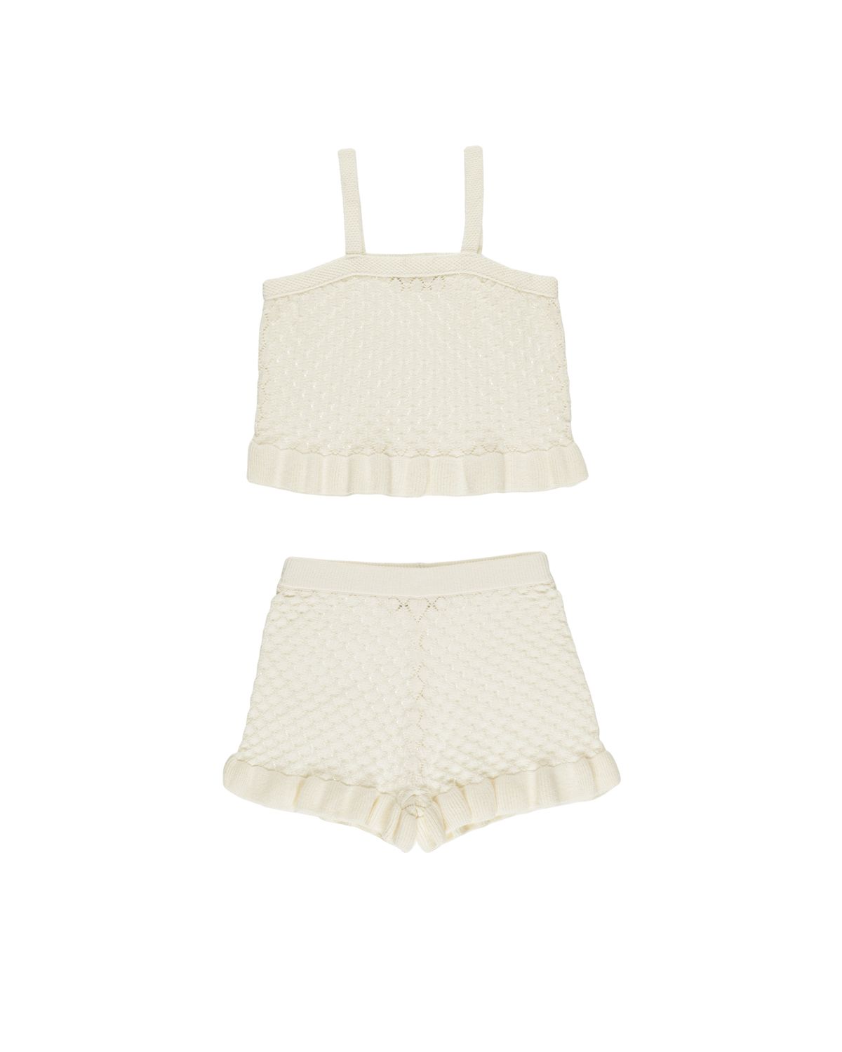 RYLEE &amp; CRU CROCHET TANK SET || IVORY