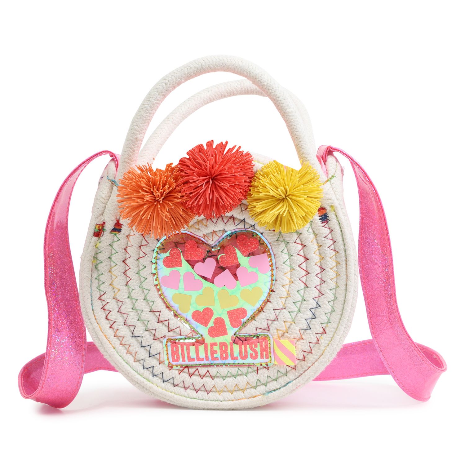 BILLIE BLUSH POMPOM PURSE