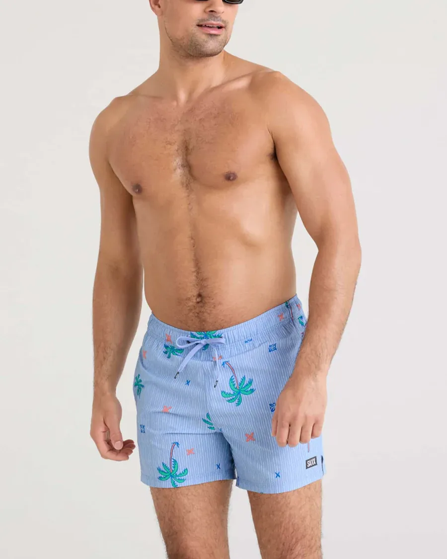 SAXX OH BUOY 2N1 5&quot;VOLLEY SWIM SHORT - PALMTASTIC - BEL AIR
