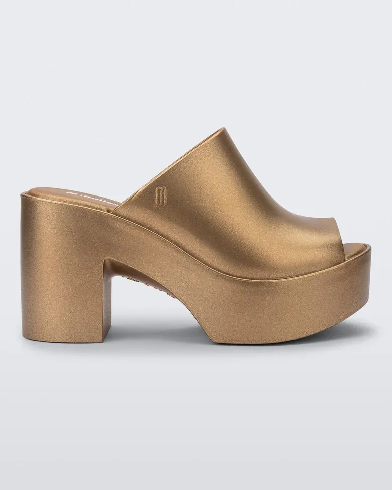 MELISSA MULE HYPE METALLIC  GOLD