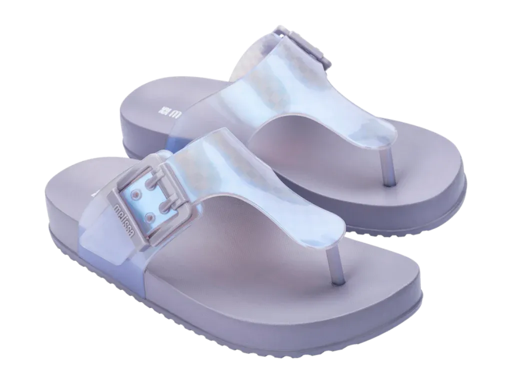 MELISSA COZY FLIP FLOP  GREY/PEARL BLUE