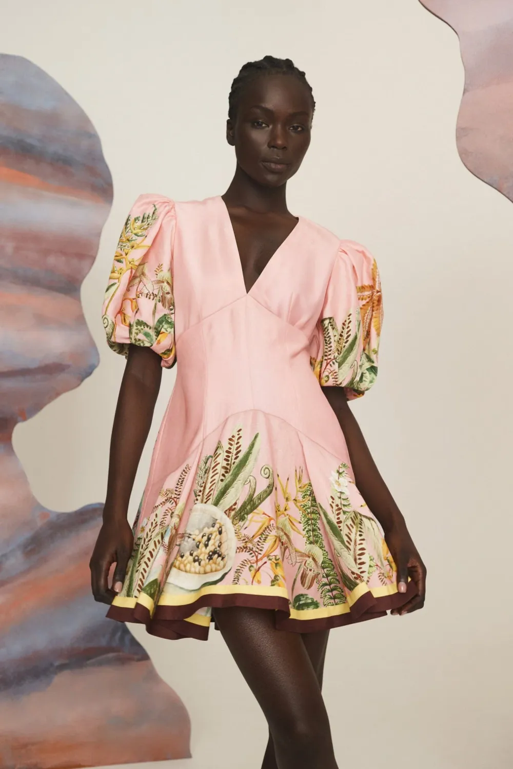 ALEMAIS PAPAYA MINI DRESS