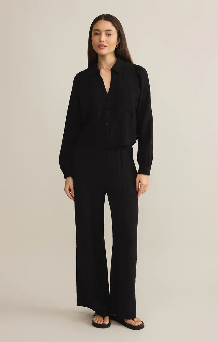 Z Supply Cassidy Full Length Pant Black